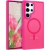 BENTOBEN for Samsung S23 Ultra Case, S23 Ultra Magnetic Phone Case[Compatible with MagSafe] Translucent Matte Slim Shockproof Women Men Girl Protective Case Cover for Galaxy S23 Ultra 6.8",Hot Pink