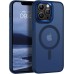 BENTOBEN for Magnetic iPhone 14 Pro Case, Phone Case iPhone 14 Pro [Compatible with Magsafe] Slim Translucent Matte Design Shockproof Bumper Protective Cute Girls Women Boys Men 14Pro Cover, Deep Blue