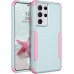 BENTOBEN for Samsung Galaxy S21 Ultra Case, 3 in 1 Heavy Duty Rugged Hybrid Shockproof Hard PC Soft TPU Bumper Non-Slip Protective Phone Cases Cover for Samsung Galaxy S21 Ultra 2021 6.8", Green/Pink