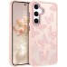 BENTOBEN for Samsung Galaxy S24 Case,Cute Butterfly Pattern Samsung S24 Magnetic Case [Compatible with MagSafe] Translucent Matte Slim Women Girl Protective Case for Samsung Galaxy S24 6.2",Light Pink