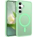 BENTOBEN for Magnetic Samsung Galaxy S24 Case, Phone Case for Samsung S24 [Compatible with Magsafe] Slim Fit Matte Design Soft Bumper Shockproof Drop Protective Girl Women Boy Men Cover, Matcha Green