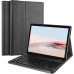 ProCase Keyboard Case for Surface Go 3 2021 / Surface Go 2 2020 / Surface Go 2018, Slim PU Leather Lightweight Protective Cover with Magnetically Detachable Wireless Keyboard -Black