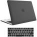 ProCase for MacBook Pro 15 2019 2018 2017 2016 A1990/A1707 with Touch Bar, Hard Shell Case and Keyboard Cover for 2016-2019 MacBook Pro 15" -Black