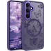 BENTOBEN for Samsung Galaxy S24 Case,Cute Butterfly Pattern Samsung S24 Magnetic Case [Compatible with MagSafe] Translucent Matte Slim Women Girl Protective Case for Samsung Galaxy S24 6.2",Purple