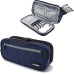 ProCase Pencil Case Pen Bag, Two Layers Big Capacity Pencil Pouch Pen Organizer Durable Stationery Holder for Marker Organization School Supplies Office Storage Desk Organizing