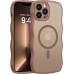 BENTOBEN for Magnetic iPhone 13 Pro Case, [Compatible with Magsafe] [Curly Wave Frame Design] Non-Slip Easier Grip Shockproof Protective Bumper Cute Phone Cover for iPhone 13 Pro 6.1", Desert Titanium