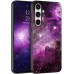 BENTOBEN for Samsung Galaxy S24 FE Case, Glow in The Dark, Slim Fit Soft Flexible TPU Bumper Shockproof Anti Scratch Protective Phone Cover for Galaxy S24 FE Case 6.7inch, Purple Nebula/Galaxy Design