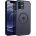 BENTOBEN for Magnetic iPhone 12 Mini Case, Phone Case iPhone 12 Mini [Compatible with Magsafe] Slim Translucent Matte Design Shockproof Bumper Protective Cute Girls Women Boys Men 12 Mini Cover, Blue